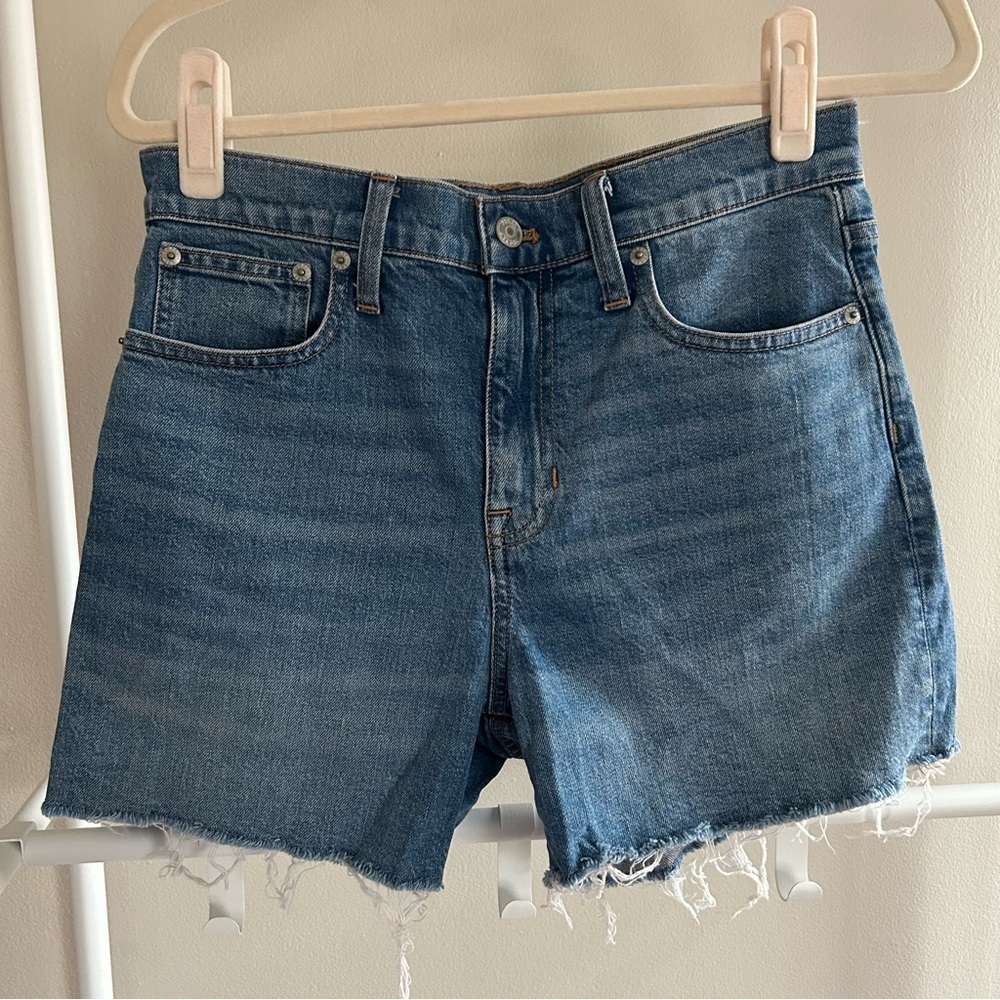 J. Crew denim cutoff high-rise shorts Size 26
